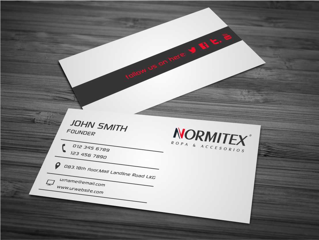 Business Card Design by AwsomeD for NORMITEX | Design #3377451