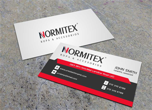 Business Card Design by AwsomeD for NORMITEX | Design: #3377456