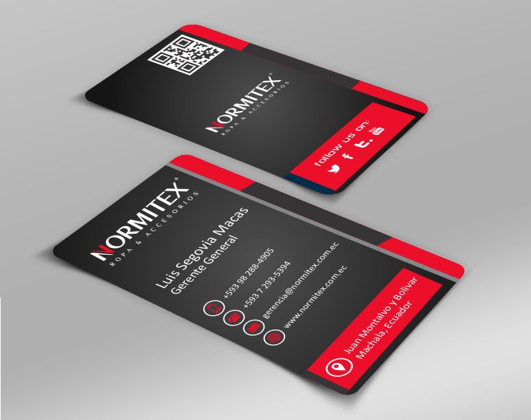 Business Card Design by AwsomeD for NORMITEX | Design: #3402142