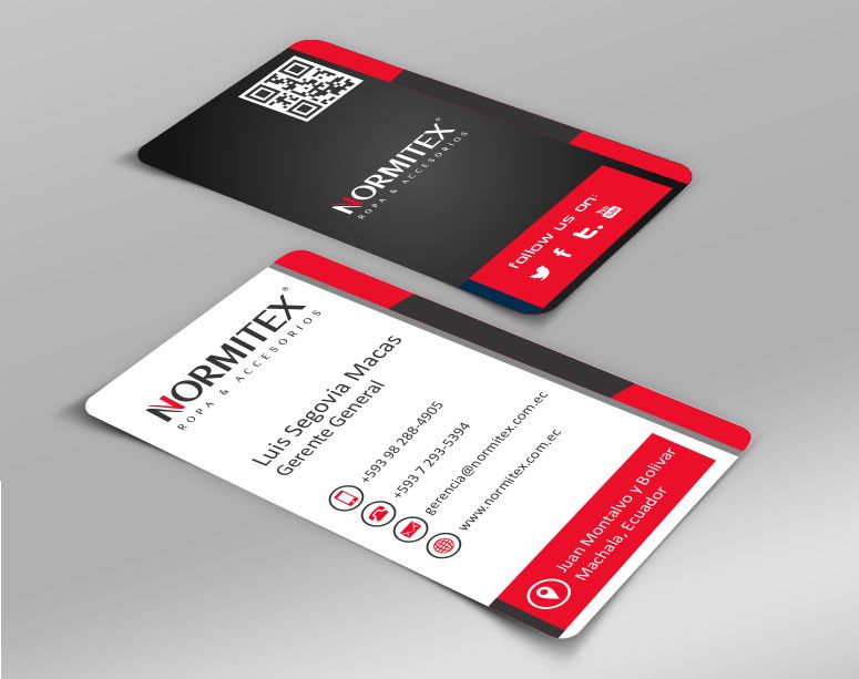 Business Card Design by AwsomeD for NORMITEX | Design #3402143