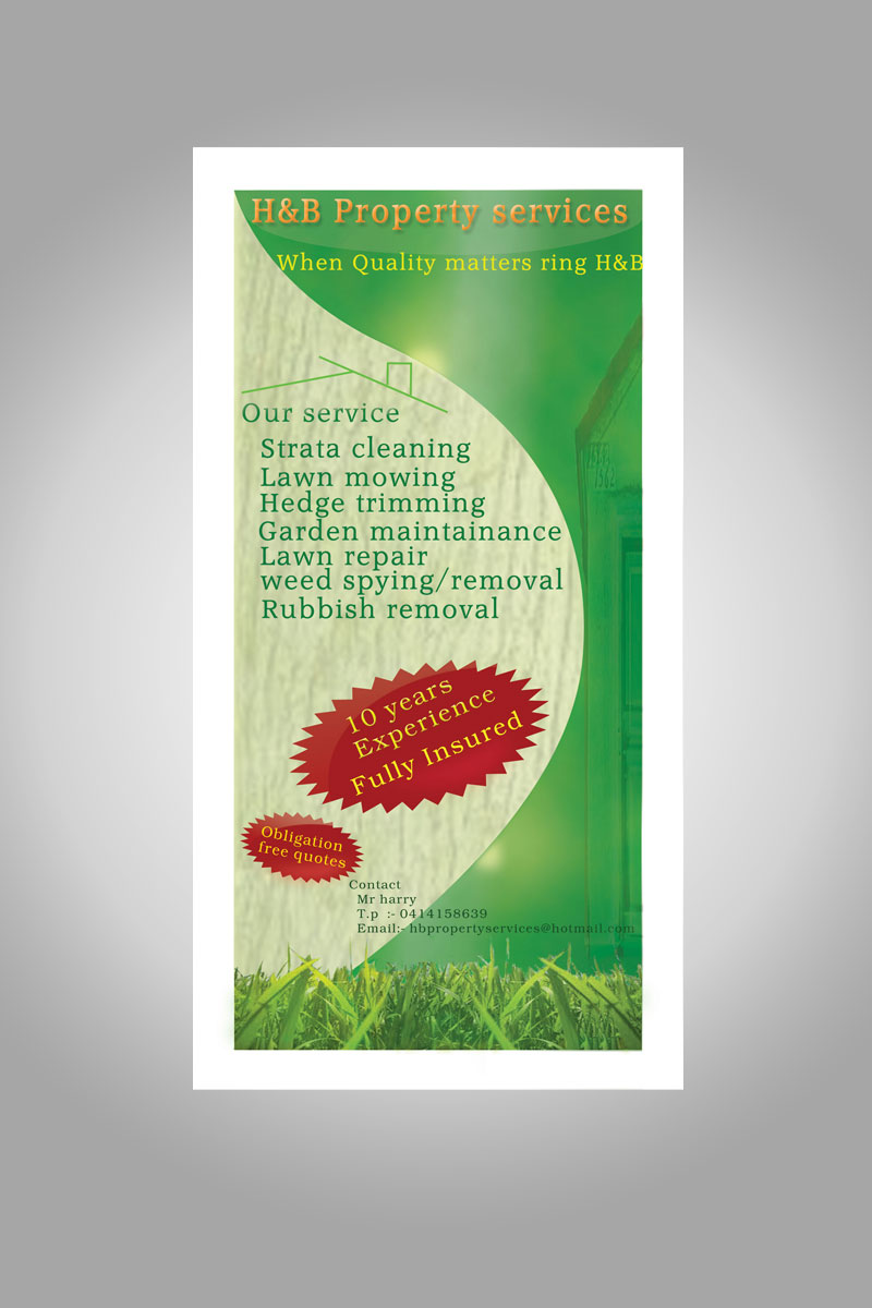 Brochure Design by Creativeaction for H@B property services | Design #3409325