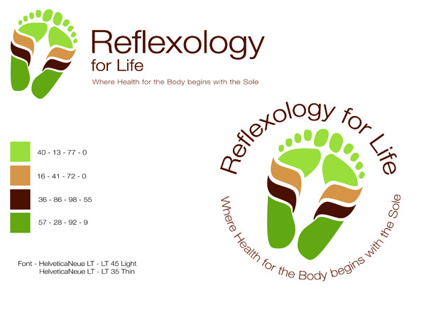 Logo-Design von Alex Bullrush für Reflexology For Life | Design #86837