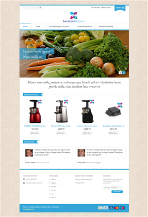 Web Design by Deepak for Indigo Whispers | Design: #3382479