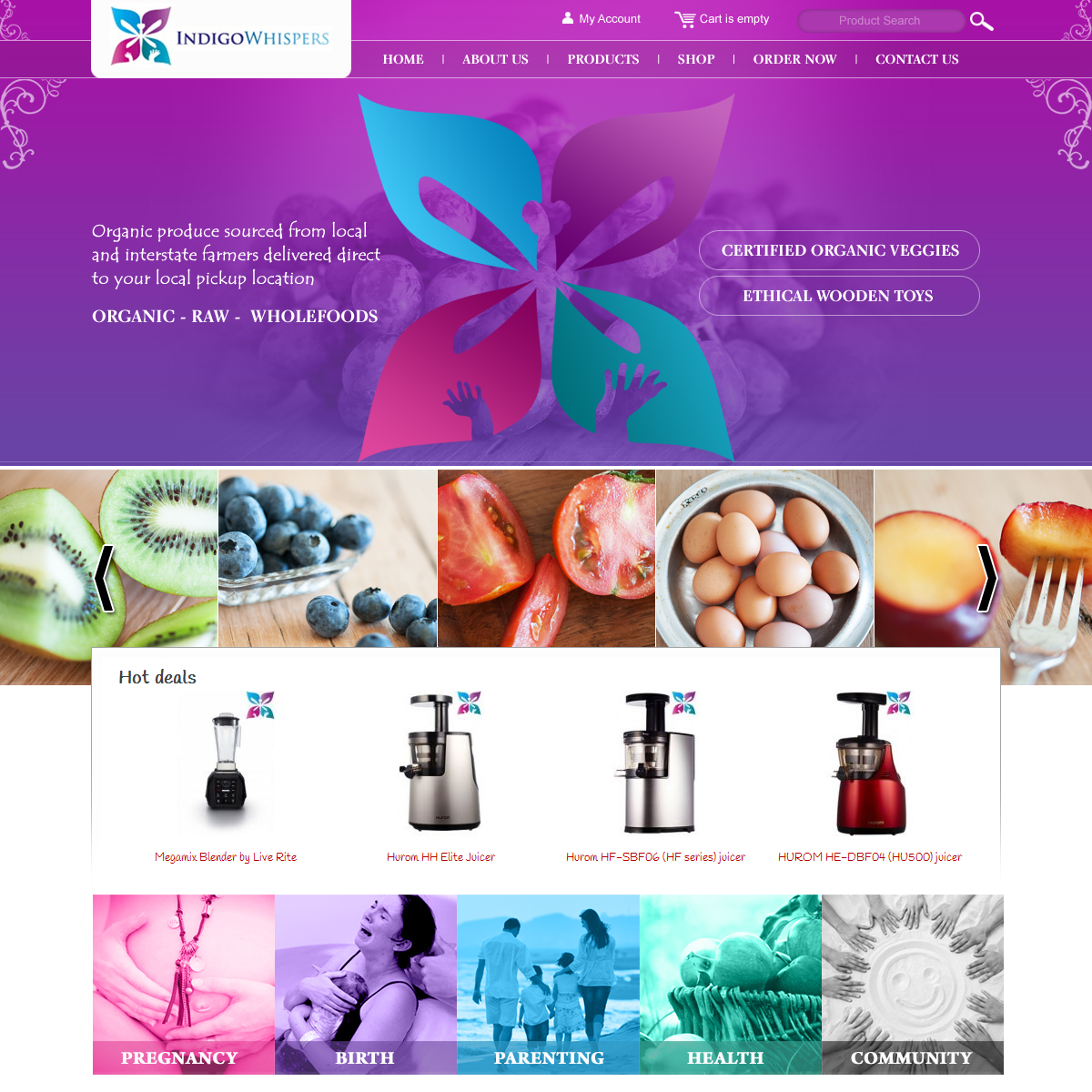 Web-Design von ColorDrops für Indigo Whispers | Design #3453489