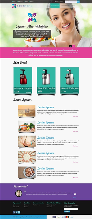 Web Design by Kuldeepak for Indigo Whispers | Design: #3405829