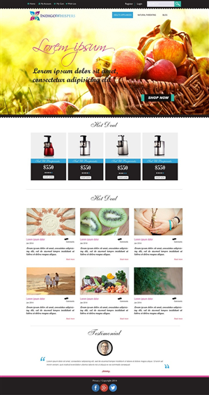 Web Design by Kuldeepak for Indigo Whispers | Design #3405831