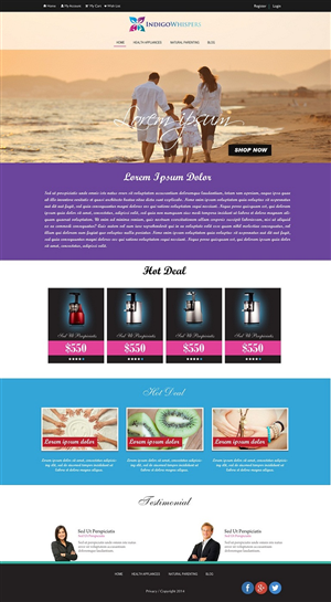 Web Design by Kuldeepak for Indigo Whispers | Design: #3405834