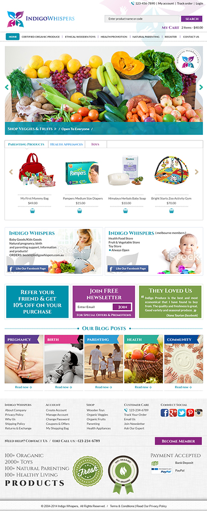 Web Design by amberegg for Indigo Whispers | Design #3412153