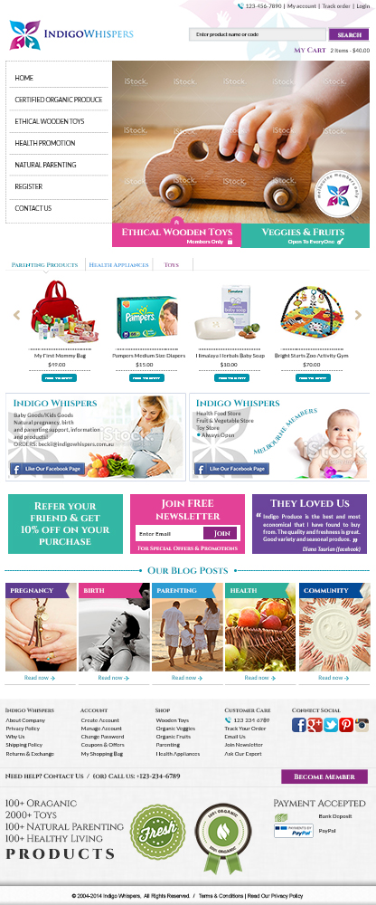 Web-Design von amberegg für Indigo Whispers | Design #3412158