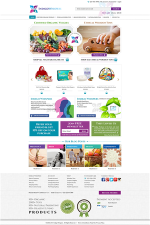 Web Design by amberegg for Indigo Whispers | Design #3567549