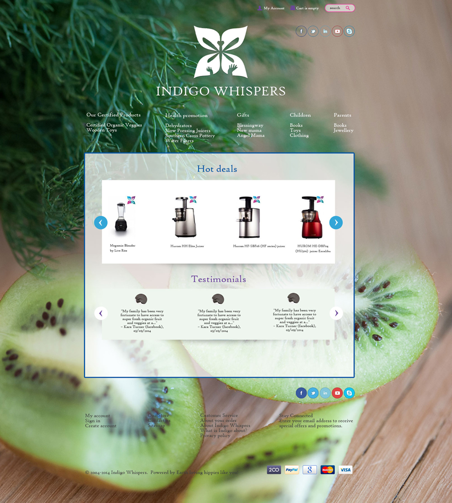 Web Design by Zoe  for Indigo Whispers | Design #3399036