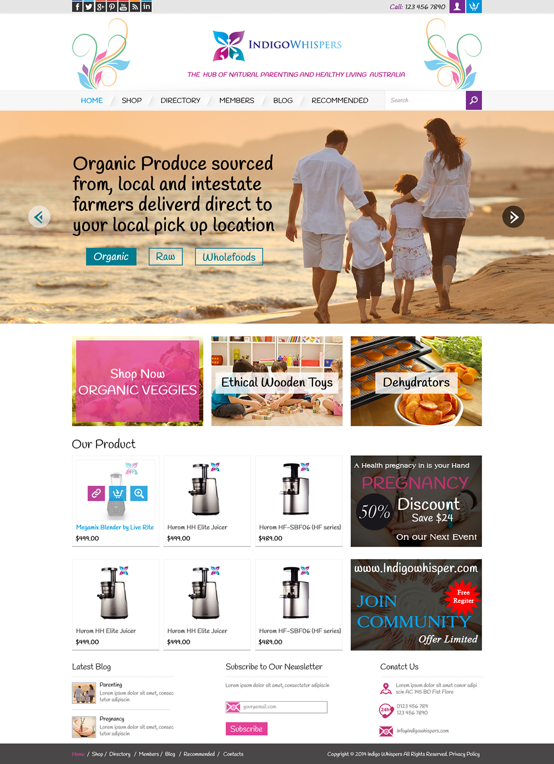 Web Design by Creative Usha for Indigo Whispers | Design #3432992