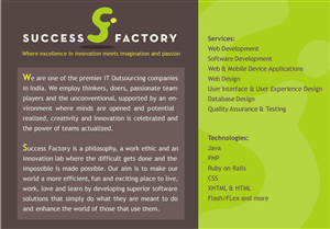 Brochure Design by DibbDesign for Success Factory | Design: #81829