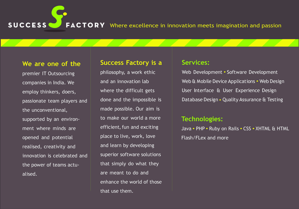 Diseño de Brochure por DibbDesign para Success Factory | Diseño #81842