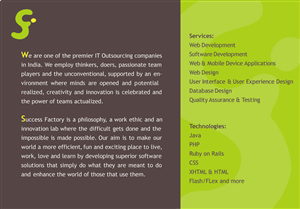 Brochure Design by DibbDesign for Success Factory | Design: #82103