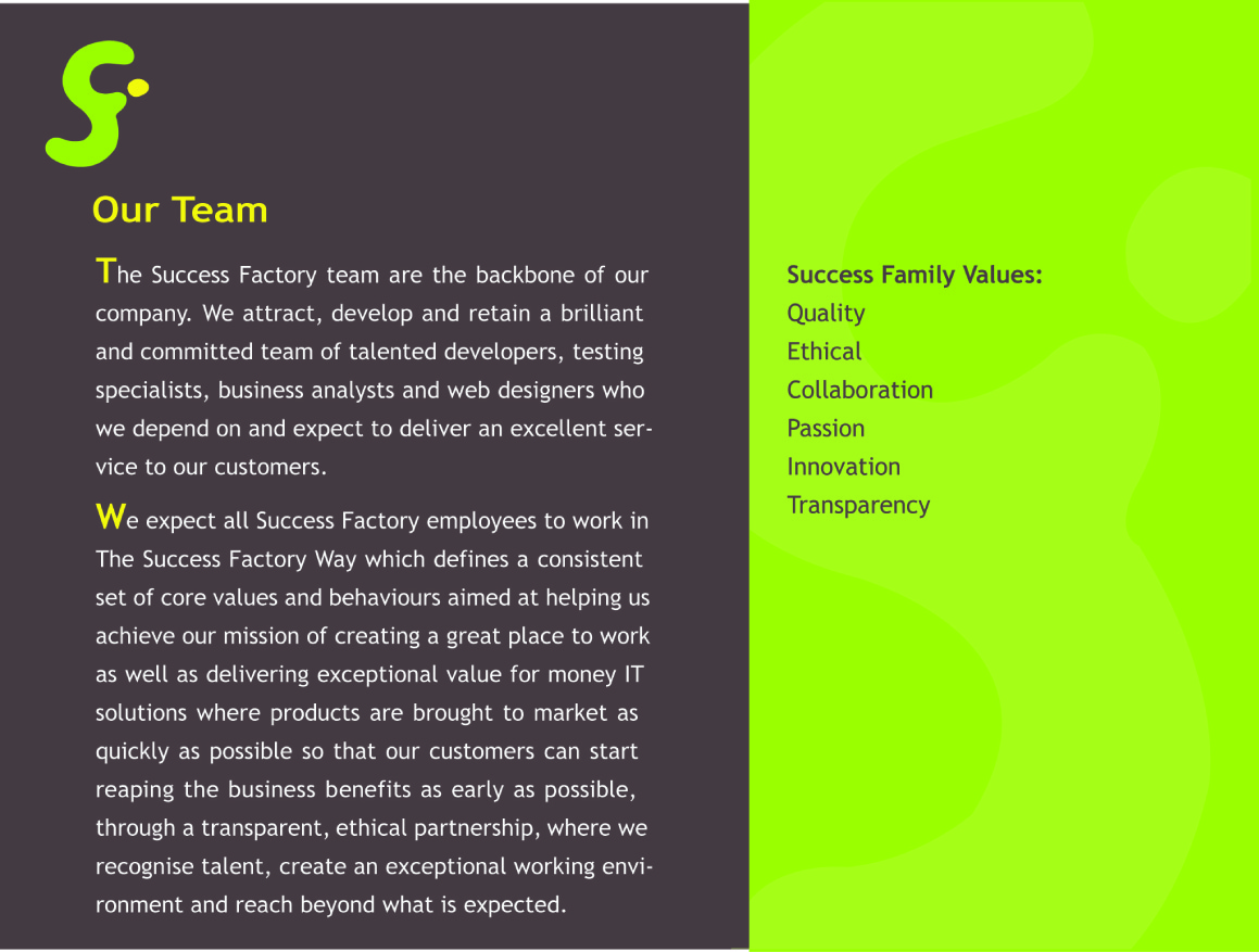 Brochure Design by DibbDesign for Success Factory | Design #82696