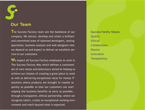 Brochure Design by DibbDesign for Success Factory | Design: #82696