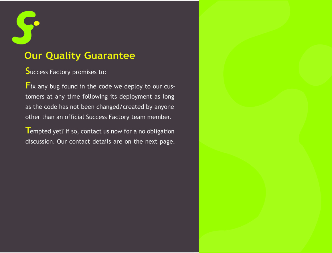 Brochure Design by DibbDesign for Success Factory | Design #82702