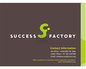 Brochure Design by DibbDesign for Success Factory | Design: #82703