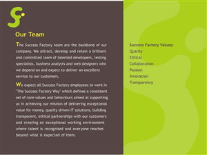 Brochure Design by DibbDesign for Success Factory | Design: #83030