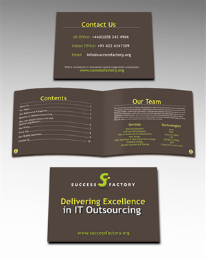 Brochure Design by Fabrika for Success Factory | Design: #81614