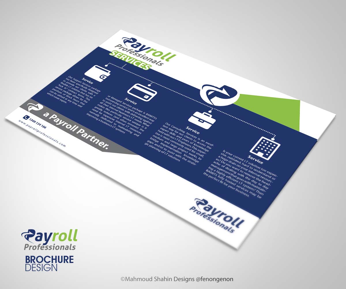 Brochure Design by Mahmoud Shahin for this project | Design #3381096