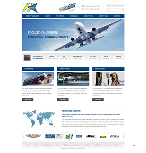 Landing Page-Design von pb für Hill Aircraft | Design: #3417580