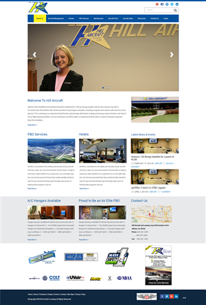 Landing Page-Design von pb für Hill Aircraft | Design: #3417587