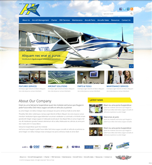 Landing Page-Design von pb für Hill Aircraft | Design: #3417591