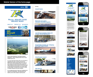 Landing Page-Design von MustardMike für Hill Aircraft | Design: #3444798