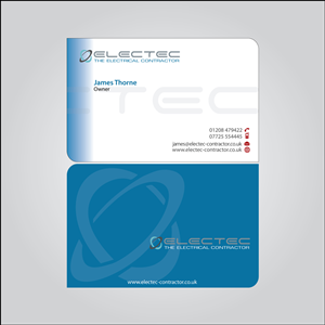 Business Card for Electec | Diseño de Tarjeta de Presentación por MTu