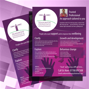 Flyer Design by uk for Seahaven Counselling & Hypnotherapy | Design #3390716