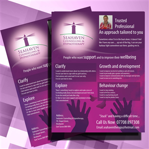Flyer-Design von uk für Seahaven Counselling & Hypnotherapy | Design: #3394955