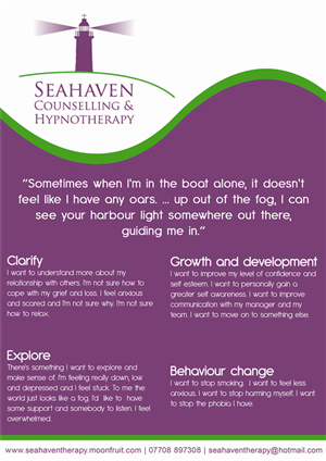 Flyer-Design von DGraveling für Seahaven Counselling & Hypnotherapy | Design: #3385760
