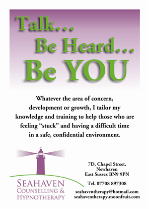 Flyer Design by David W for Seahaven Counselling & Hypnotherapy | Design #3409828