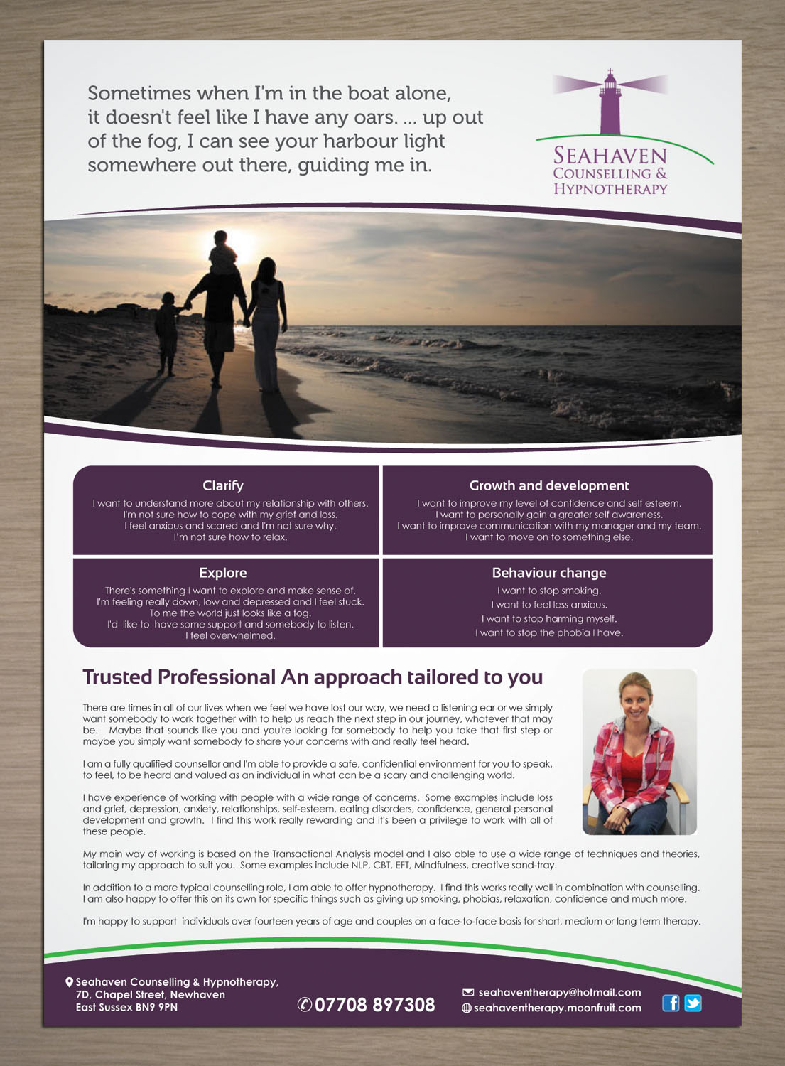 hypnotherapy flyer design for seahaven counselling hypnotherapy by self harm flyer ideas