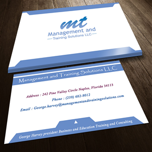 Diseño de Tarjeta de Presentación por Sandaruwan para Management and Training Solutions LLC | Diseño #3385425