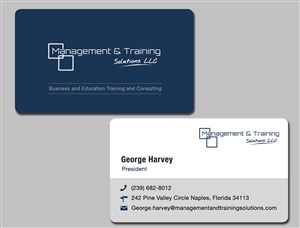 Diseño de Tarjeta de Presentación por Adylhere para Management and Training Solutions LLC | Diseño: #3387191