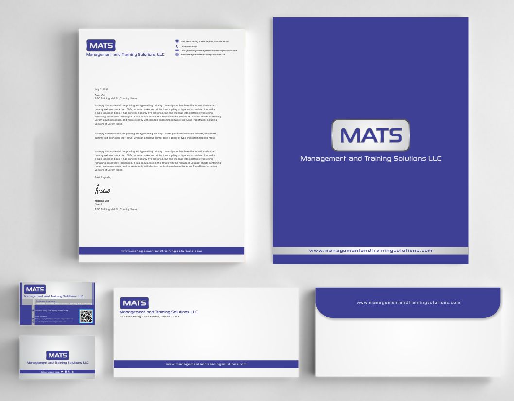 Design de Carte de Visite par AwsomeD pour Management and Training Solutions LLC | Design #5660431