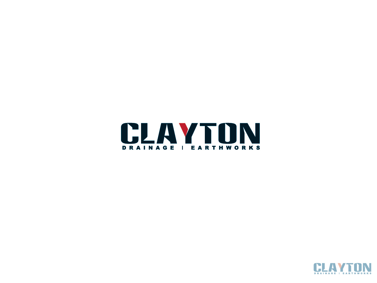Logo Design by Banzee Art for Clayton Drainage Earthworks | Design #4115366