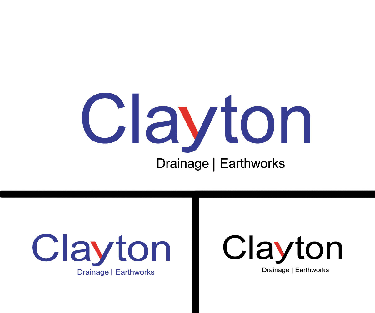 Logo Design by ShantNiX for Clayton Drainage Earthworks | Design #4130408
