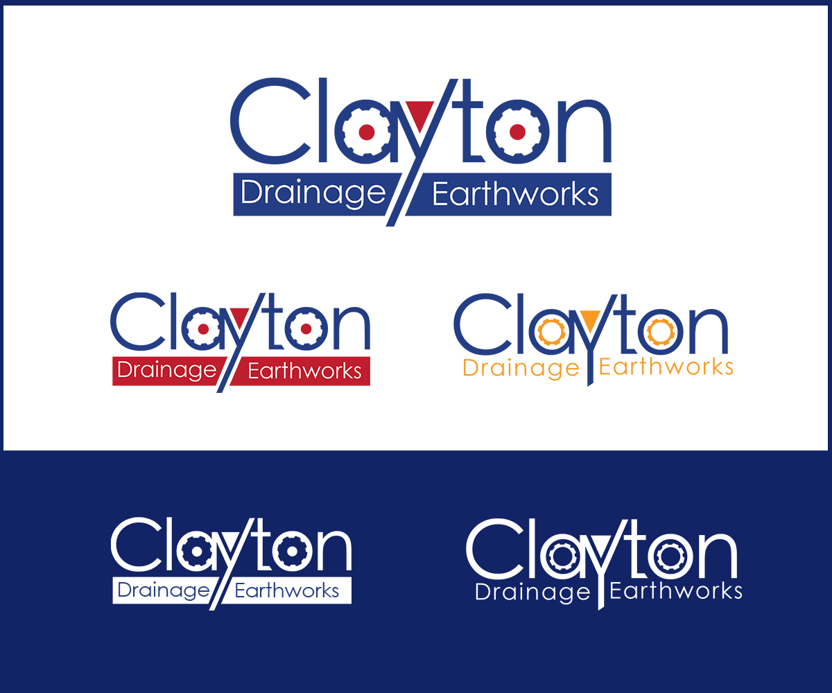 Logo Design by PC PRODUCTIONS for Clayton Drainage Earthworks | Design #4115635