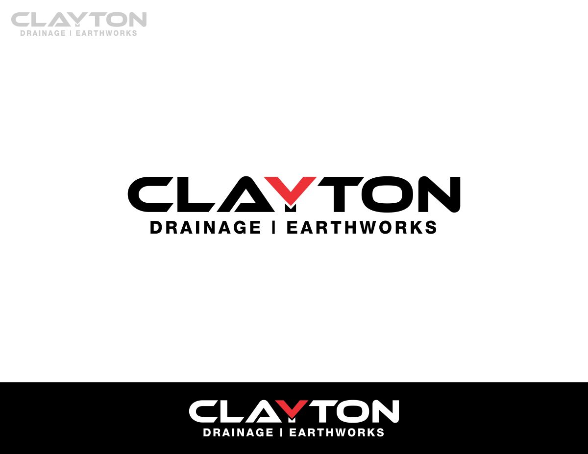 Logo Design by Amduat Design for Clayton Drainage Earthworks | Design #4117348