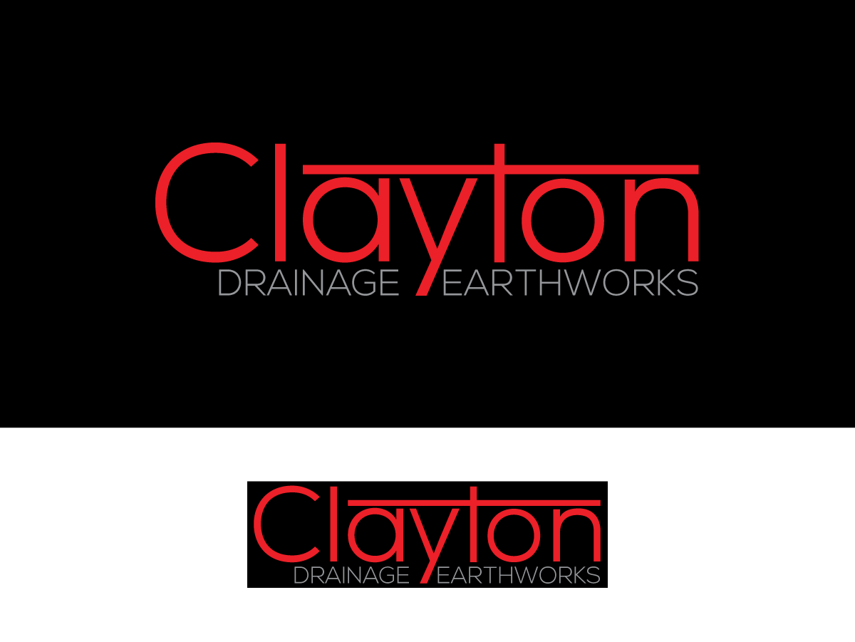 Logo Design by Sheldonbrax for Clayton Drainage Earthworks | Design #4135483