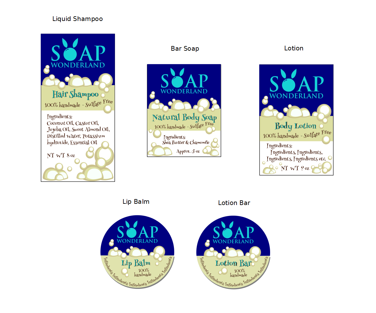 Design Étiquette par K.Naish pour Soap Wonderland  | Design #3451145