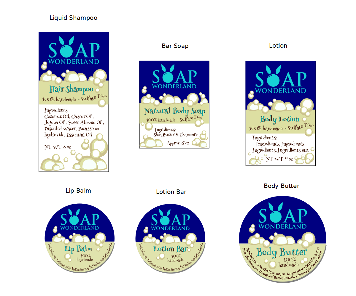 Design Étiquette par K.Naish pour Soap Wonderland  | Design #3454219