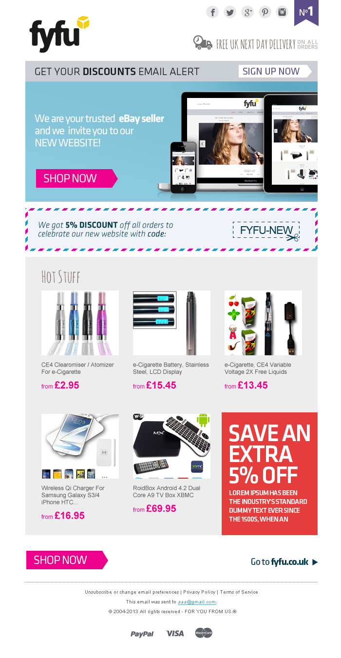 Newsletter Design by Ayzeek for FYFU | Design #3387341