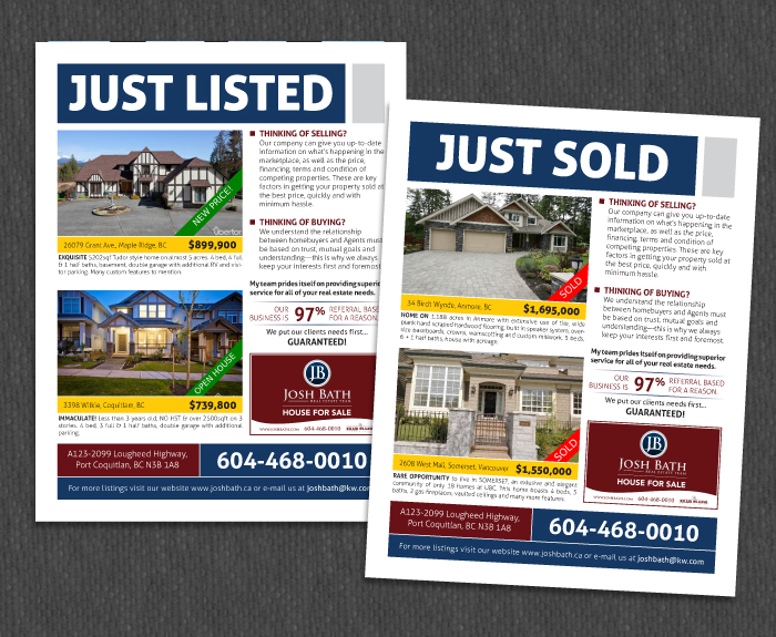 just sold flyer template