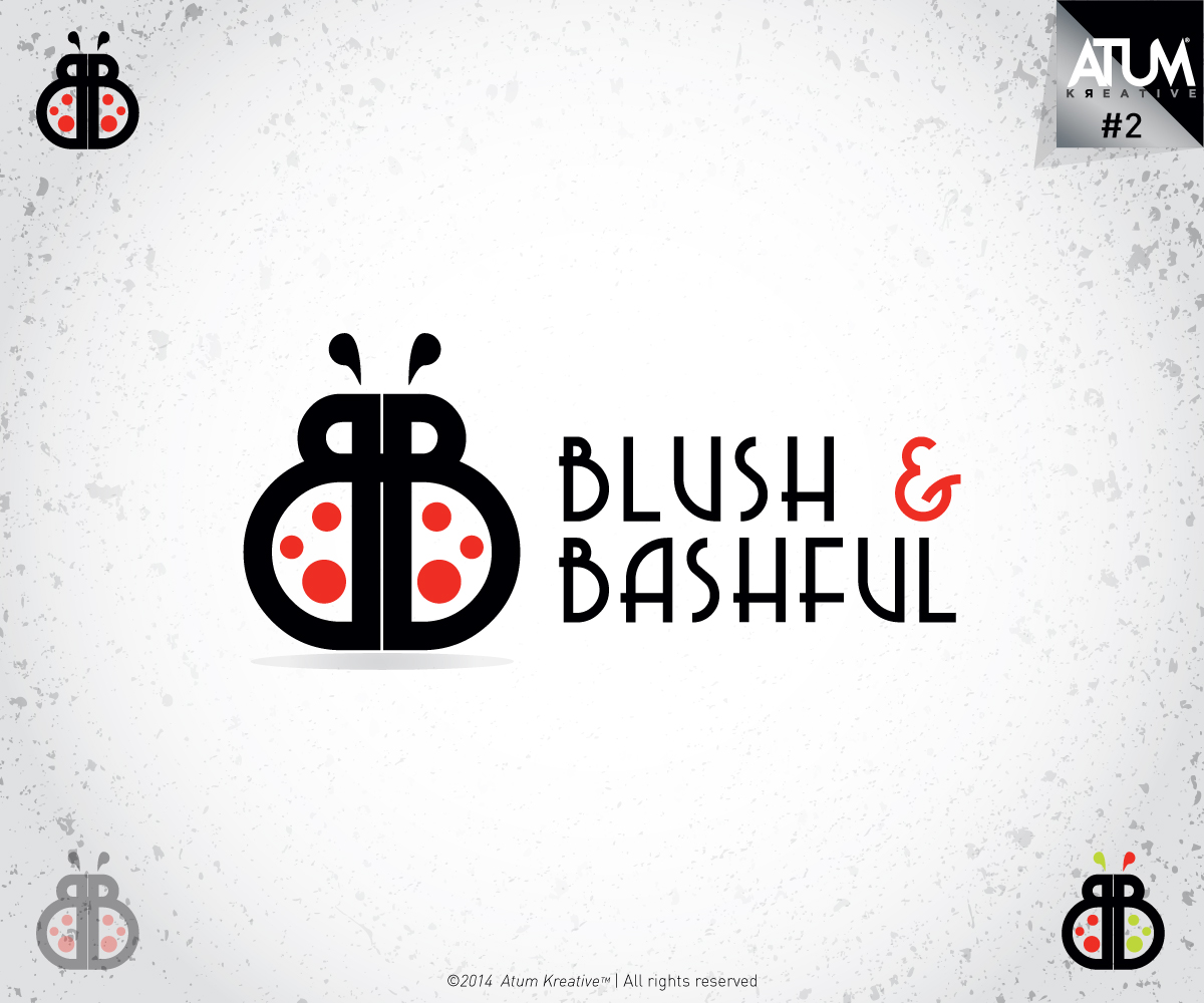 Logo Design by Atum Kreative™ for Blush & Bashful | Design #3429132