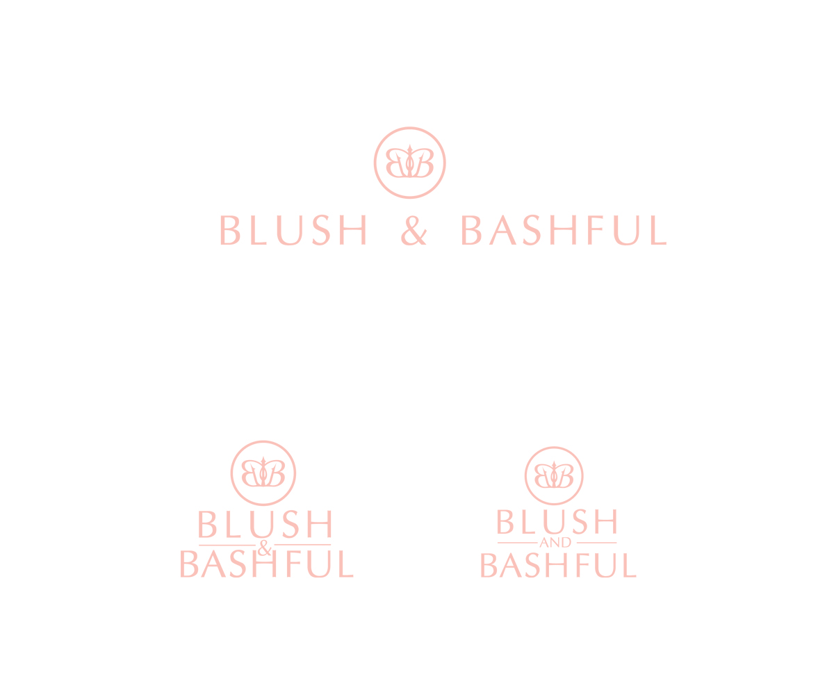 Logo Design by Bella Cosa for Blush & Bashful | Design #3663701